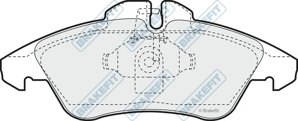 APEC BRAKING Комплект тормозных колодок, дисковый тормоз PD3024